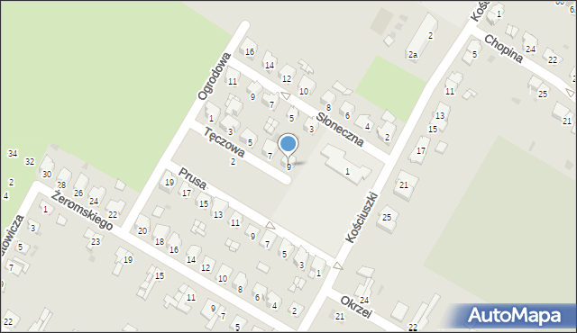 Namysłów, Tęczowa, 9, mapa Namysłów