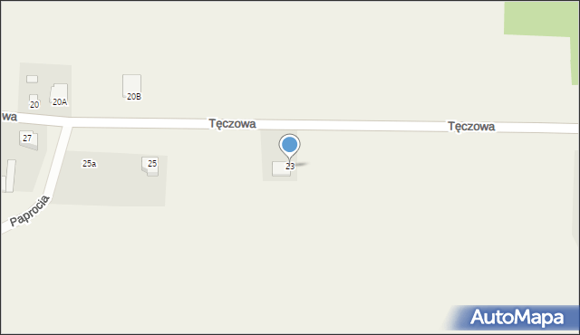 Nekla, Tęczowa, 23, mapa Nekla