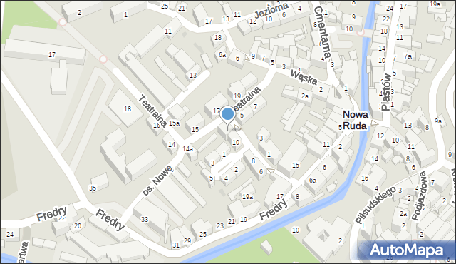 Nowa Ruda, Teatralna, 12, mapa Nowa Ruda
