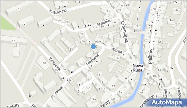 Nowa Ruda, Teatralna, 21, mapa Nowa Ruda