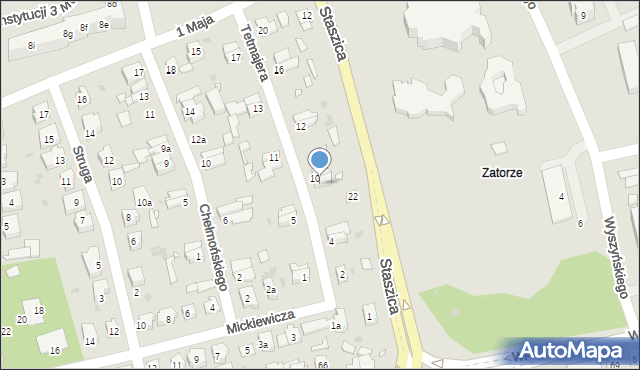 Nowa Sól, Tetmajera, 8, mapa Nowa Sól