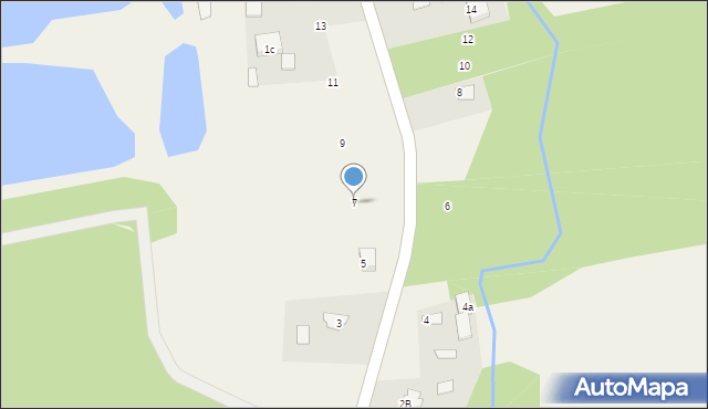 Nowe Budy, Tęczowa, 7, mapa Nowe Budy