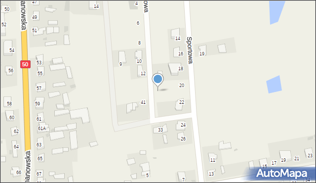 Ojrzeń, Tęczowa, 13, mapa Ojrzeń