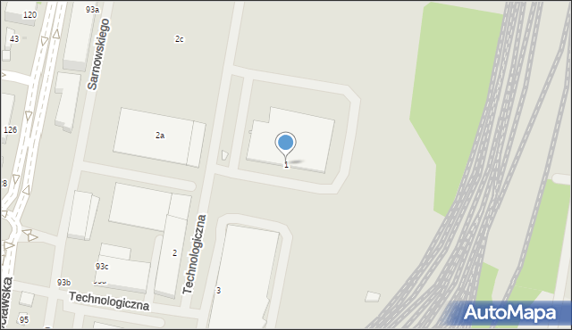 Ostrów Wielkopolski, Technologiczna, 1, mapa Ostrów Wielkopolski