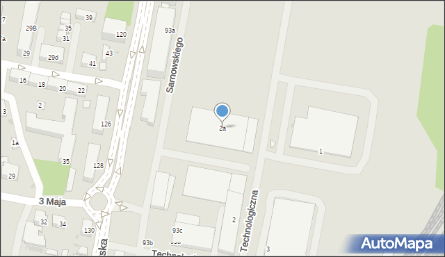 Ostrów Wielkopolski, Technologiczna, 2a, mapa Ostrów Wielkopolski