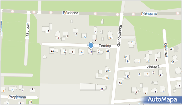 Ostrowiec Świętokrzyski, Temidy, 4, mapa Ostrowiec Świętokrzyski