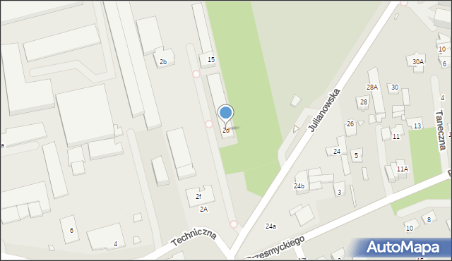 Piaseczno, Techniczna, 2d, mapa Piaseczno