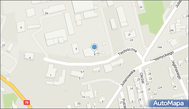 Piaseczno, Techniczna, 4, mapa Piaseczno