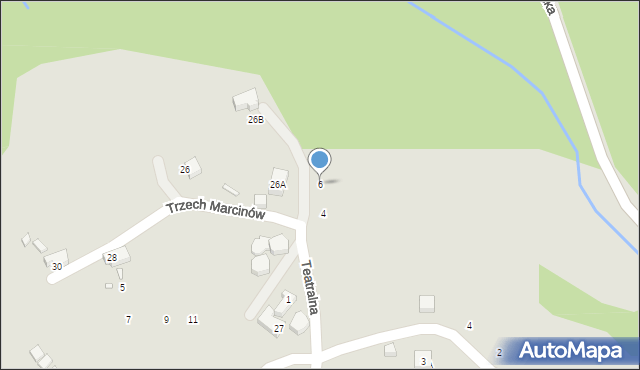 Piechowice, Teatralna, 6, mapa Piechowice