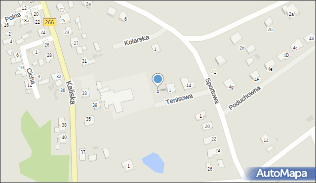 Piotrków Kujawski, Tenisowa, 4, mapa Piotrków Kujawski