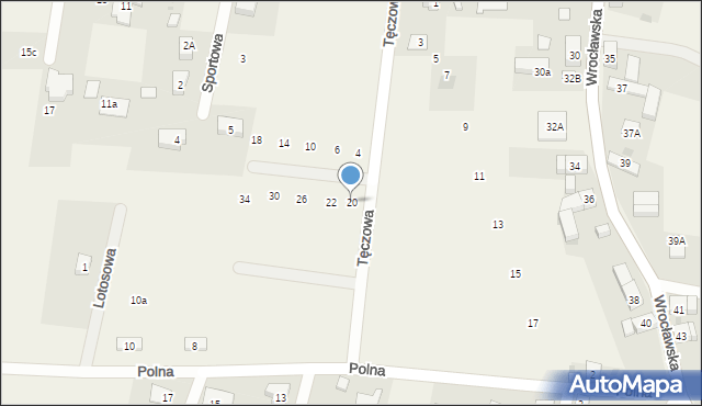 Pisarzowice, Tęczowa, 20, mapa Pisarzowice
