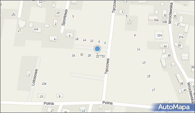 Pisarzowice, Tęczowa, 22, mapa Pisarzowice