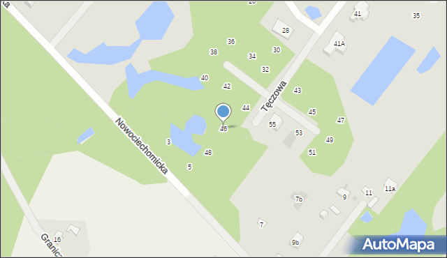 Płock, Tęczowa, 46, mapa Płock