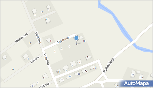 Podgórzyn, Tęczowa, 8, mapa Podgórzyn