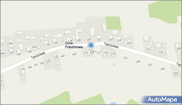 Poręba Spytkowska, Tęczowa, 119, mapa Poręba Spytkowska