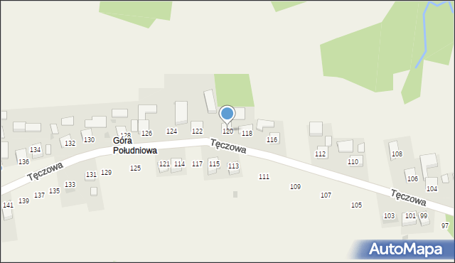 Poręba Spytkowska, Tęczowa, 120, mapa Poręba Spytkowska