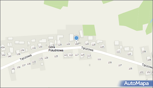 Poręba Spytkowska, Tęczowa, 122, mapa Poręba Spytkowska
