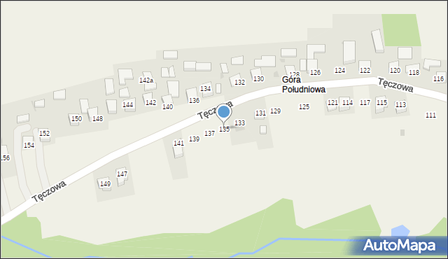 Poręba Spytkowska, Tęczowa, 135, mapa Poręba Spytkowska