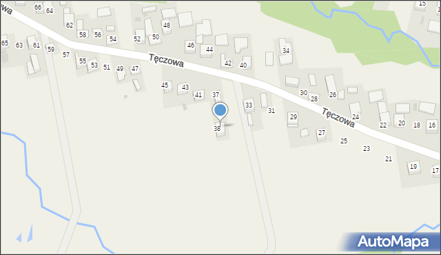 Poręba Spytkowska, Tęczowa, 39, mapa Poręba Spytkowska