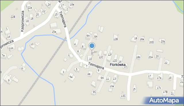 Rabka-Zdrój, Tetmajera, 12, mapa Rabka-Zdrój