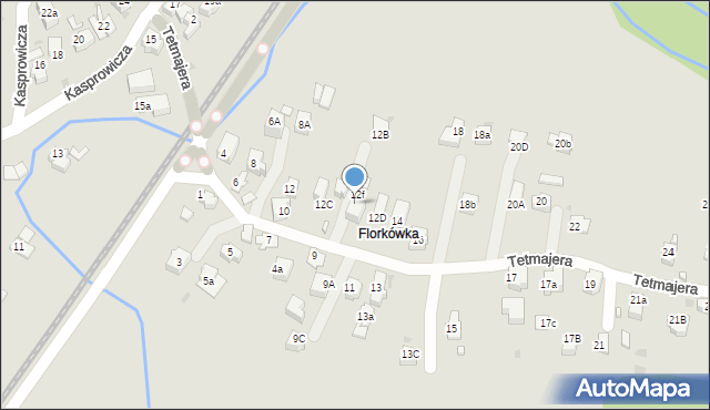 Rabka-Zdrój, Tetmajera, 12a, mapa Rabka-Zdrój