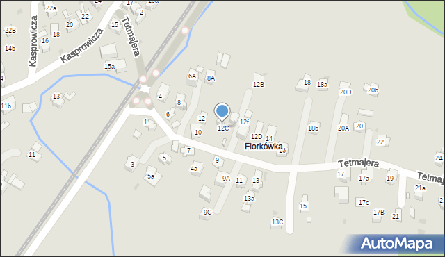 Rabka-Zdrój, Tetmajera, 12C, mapa Rabka-Zdrój