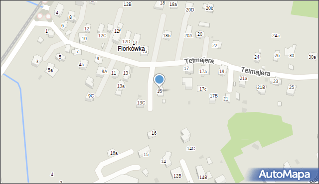 Rabka-Zdrój, Tetmajera, 15, mapa Rabka-Zdrój