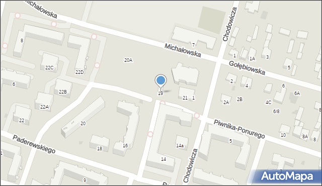 Radom, Terenowa, 19, mapa Radomia