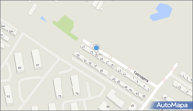 Radzymin, Tetmajera Włodzimierza, 21, mapa Radzymin