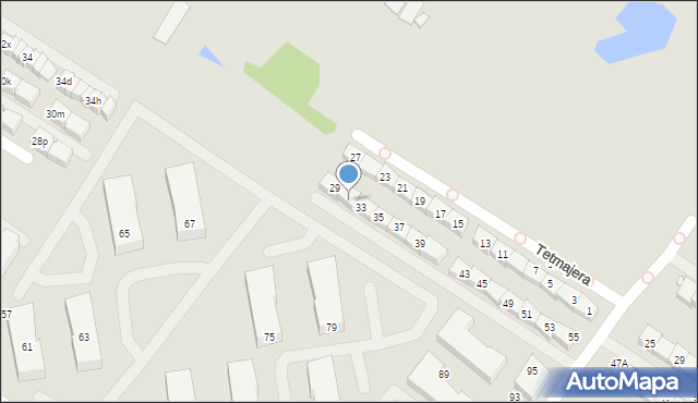 Radzymin, Tetmajera Włodzimierza, 31, mapa Radzymin