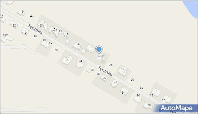 Rębiechowo, Tęczowa, 23, mapa Rębiechowo