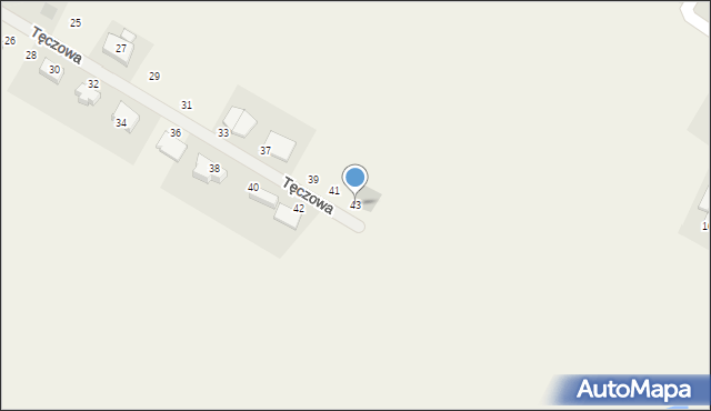 Rębiechowo, Tęczowa, 43, mapa Rębiechowo