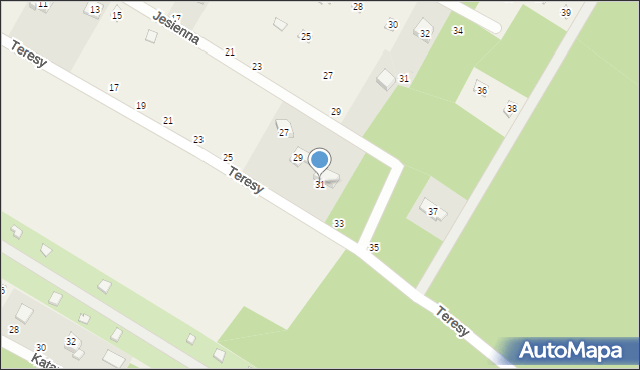Rosanów, Teresy, 31, mapa Rosanów