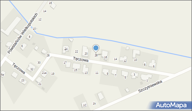 Rożnowo, Tęczowa, 18, mapa Rożnowo