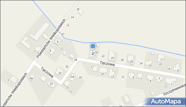 Rożnowo, Tęczowa, 24, mapa Rożnowo