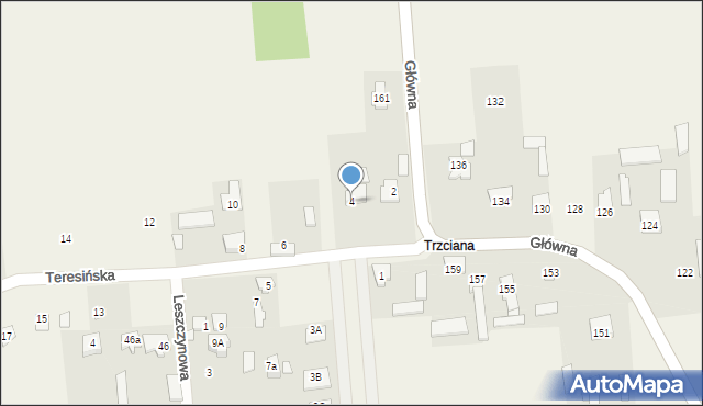 Ruda, Teresińska, 4, mapa Ruda