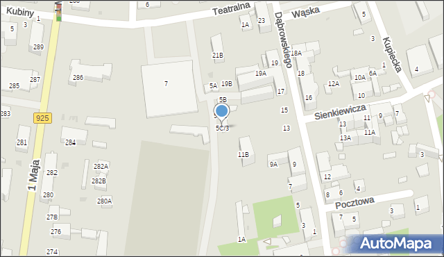 Ruda Śląska, Teatralna, 5C/3, mapa Rudy Śląskiej