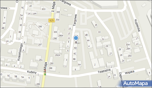 Ruda Śląska, Teatralna, 6E, mapa Rudy Śląskiej