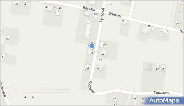 Rudziczka, Tęczowa, 16, mapa Rudziczka