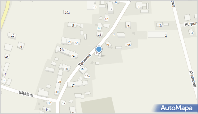 Ruszowice, Tęczowa, 13, mapa Ruszowice