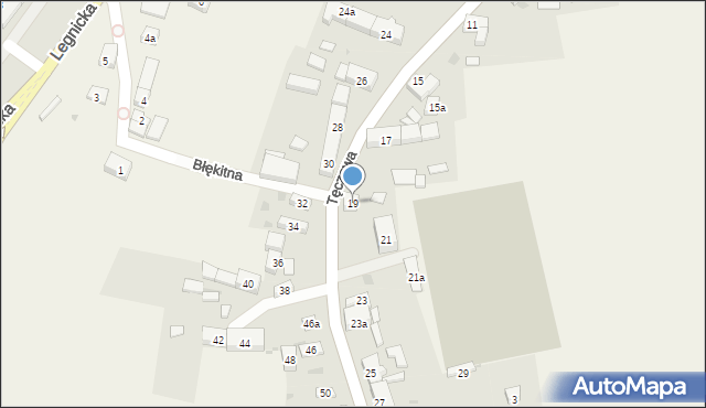 Ruszowice, Tęczowa, 19, mapa Ruszowice