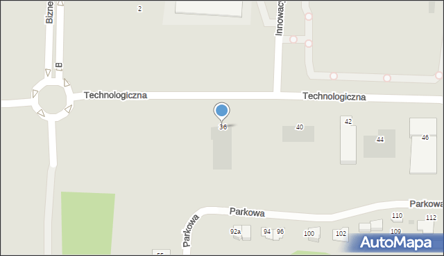 Rzeszów, Technologiczna, 36, mapa Rzeszów