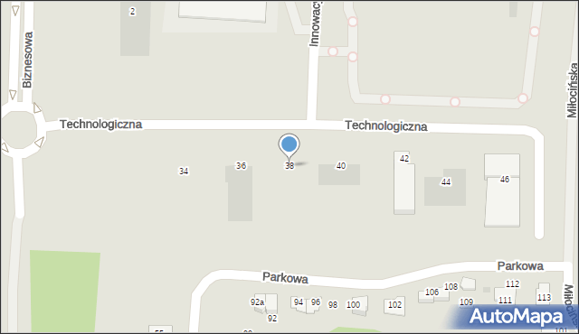 Rzeszów, Technologiczna, 38, mapa Rzeszów