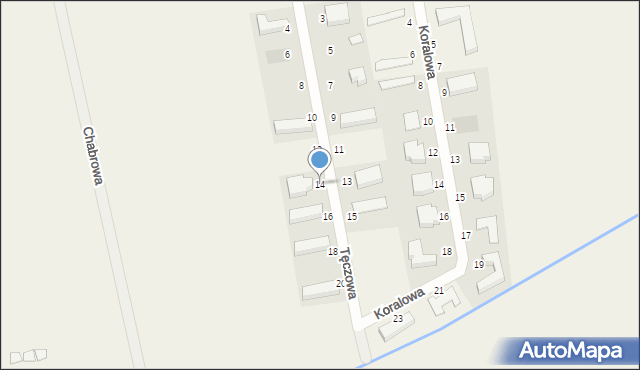 Sarbinowo, Tęczowa, 14, mapa Sarbinowo