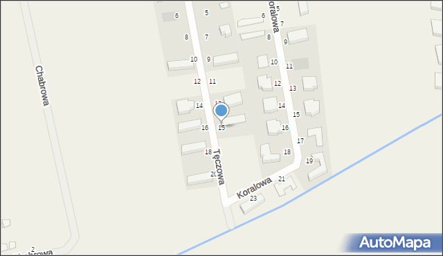 Sarbinowo, Tęczowa, 15, mapa Sarbinowo