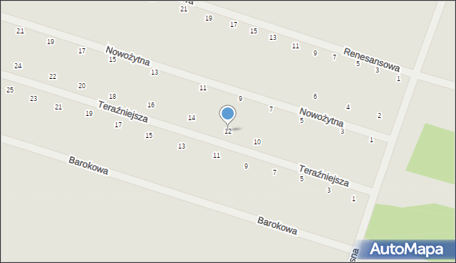 Serock, Teraźniejsza, 12, mapa Serock