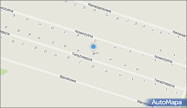 Serock, Teraźniejsza, 16, mapa Serock