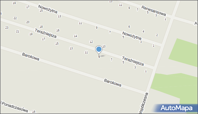 Serock, Teraźniejsza, 9, mapa Serock