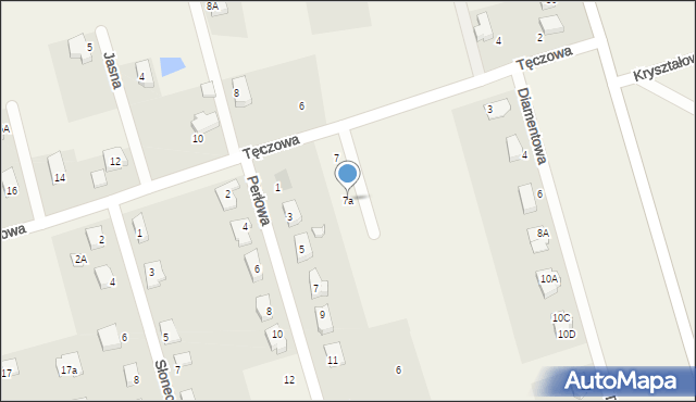 Sobin, Tęczowa, 7a, mapa Sobin