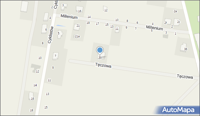 Sobolewo, Tęczowa, 20, mapa Sobolewo